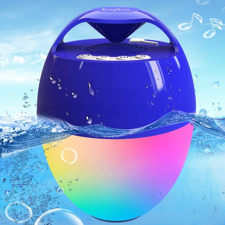 Produktbild KingSom Schwimmender Bluetooth Lautsprecher, Blau