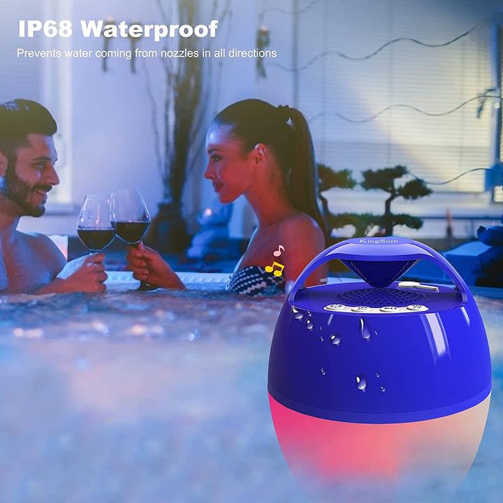 Produktbild KingSom Schwimmender Bluetooth Lautsprecher, Blau