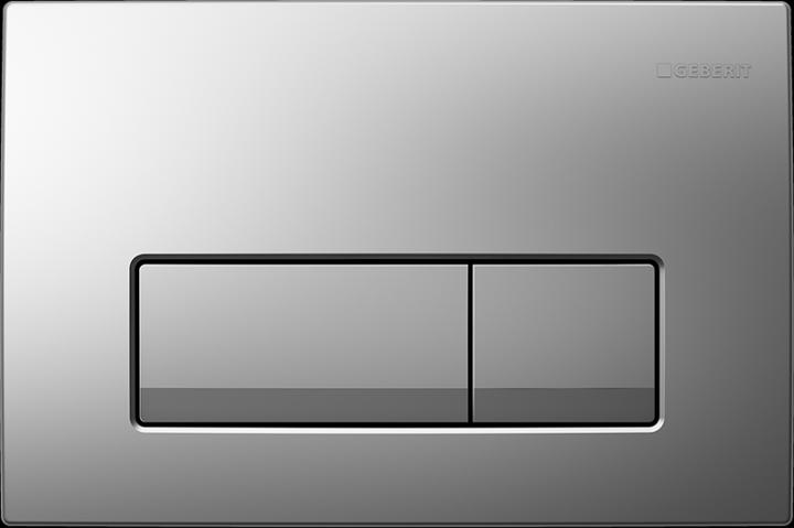 Produktbild Geberit Delta 51 drain plate WC drain plate chrome matt (115.105.46.1)