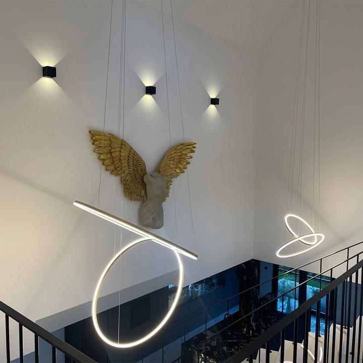 Produktbild s.luce Hängelampe Ring Gold Ø 80 | 60cm