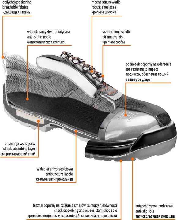 Actual product image Neo Tools Work shoes, leather, size 45, CE (S1P, 45)