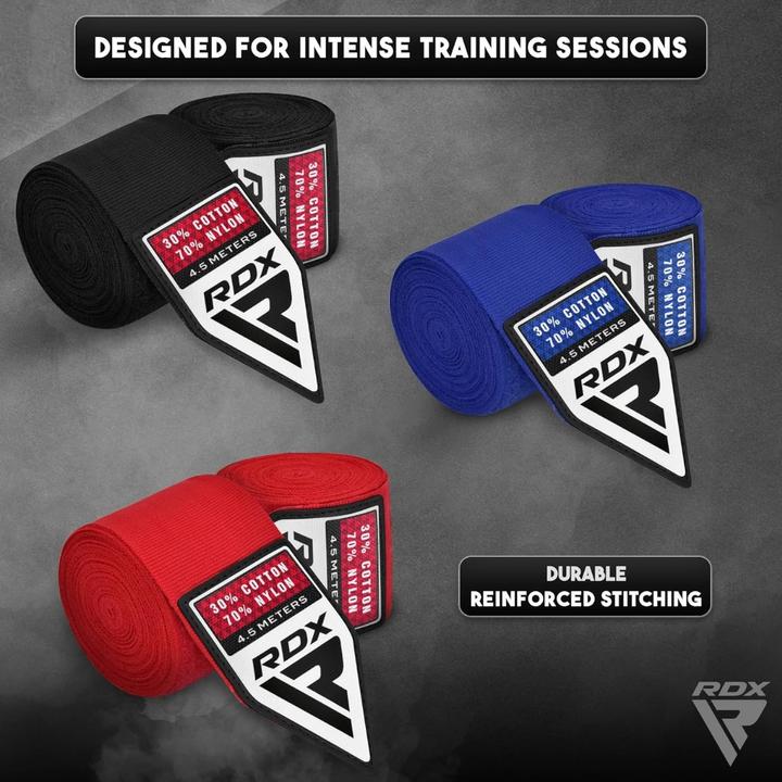 Produktbild Rdx Hand Wraps Combine Red, Black, Blue Plus