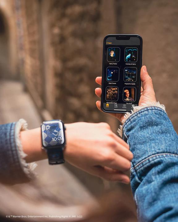 Immagine prodotto Moby Fox Braccialetto Smartwatch Harry Potter Corvonero (22 mm, Acciaio inossidabile, Silicone)