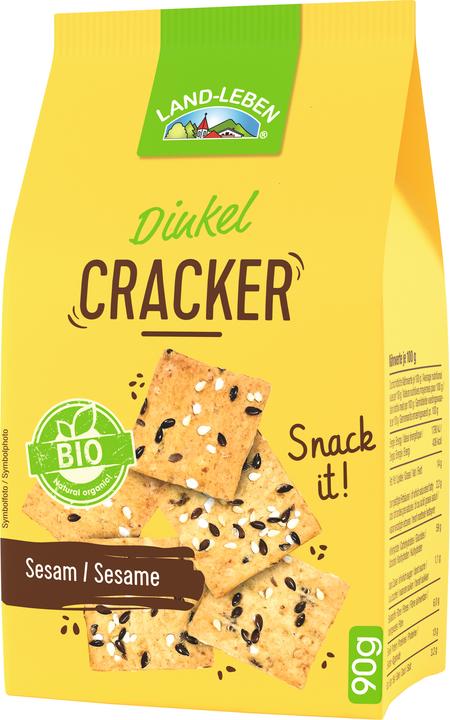 Image du produit Land-Leben LL Crackers bio à l'épeautre et au sésame 90g (98 g)