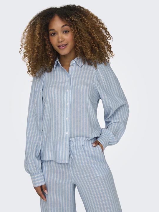 Produktbild Only Locker geschnitten Button-Down Kragen Puffärmel Hemd Hemd (XL)