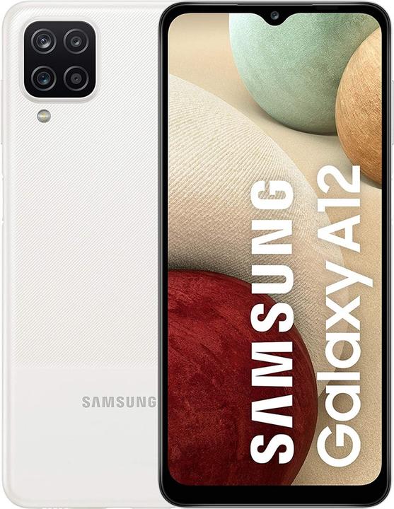 Produktbild Samsung Galaxy A12 (128 GB, White, 6.50", Hybrid Dual SIM, 48 Mpx, 4G)