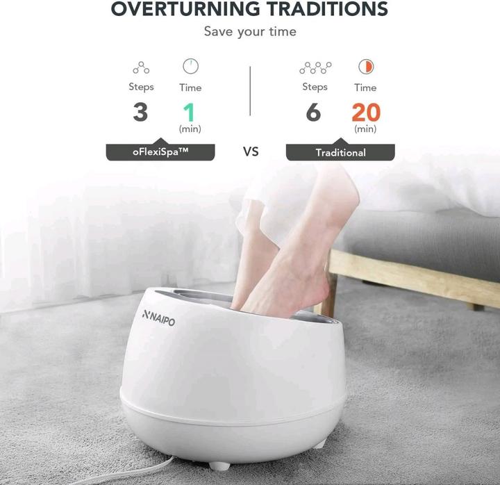 Actual product image Naipo oFlexiSpa foot whirlpool