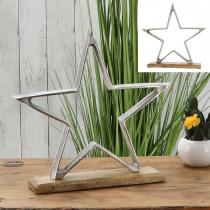 Cepewa Stern auf Fuss, silber, klein, ca. 32cm Durchmesser