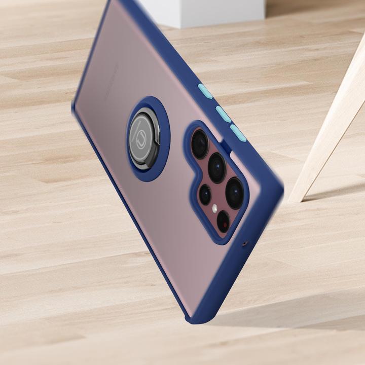 Actual product image Avizar Cell phone case with ring holder Series (Samsung Galaxy S22 Ultra)