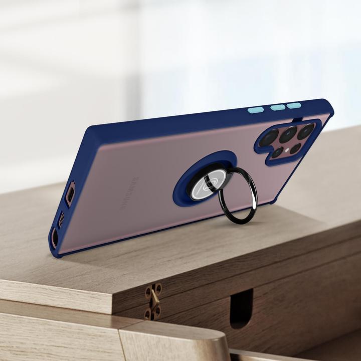 Actual product image Avizar Cell phone case with ring holder Series (Samsung Galaxy S22 Ultra)