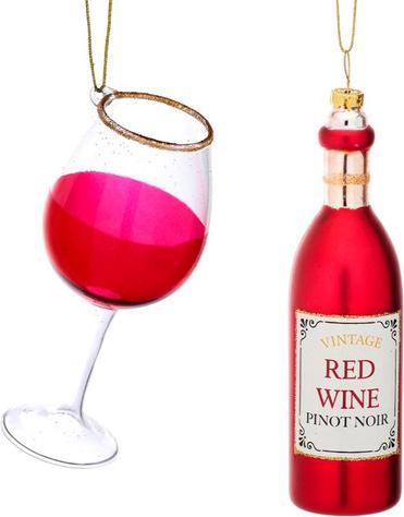Sass & Belle Weihnachtskugel-Set Rotwein, 2 Stk. (2 -pièce)