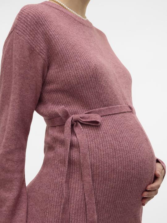 Actual product image Mamalicious Regular fit Round neck Ribbed cuffs Short dress Knitted dress (L)