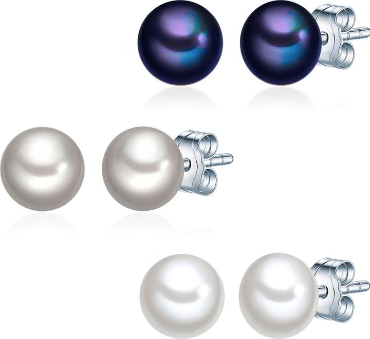 Produktbild Valero Pearls Damen Sterling Silber Süsswasser-Zuchtperlen silber - 15066 (Sterling Silber)