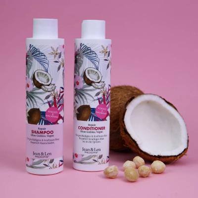 Produktbild Jean & Len Repair Shampoo Kokosöl und Macadamia (300 ml, Flüssiges Shampoo)