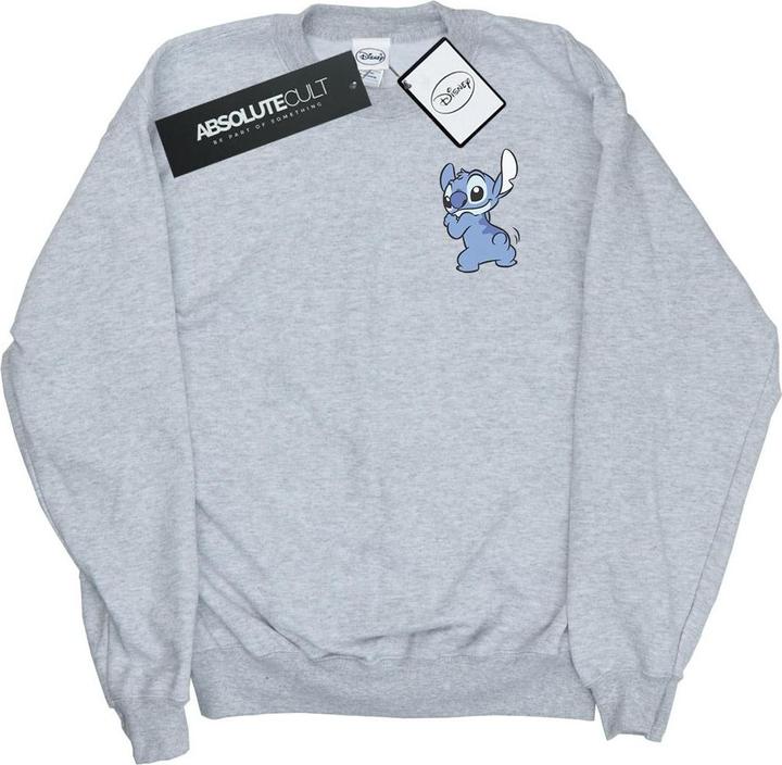 Disney Lilo And Stitch Stitch Backside Breast Print Sweatshirt (M)