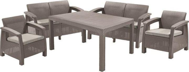 Allibert Garden furniture set CORFU II FIESTA - cappuccino (79 cm)
