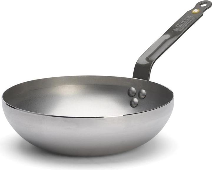 de Buyer Mineral B Element Wok (24 cm, Wok Pfanne, Stahl)