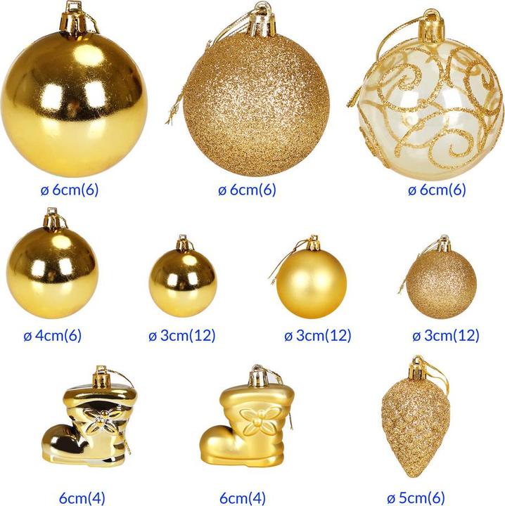 Immagine prodotto Deuba Palle dell'albero di Natale (102 -parte)