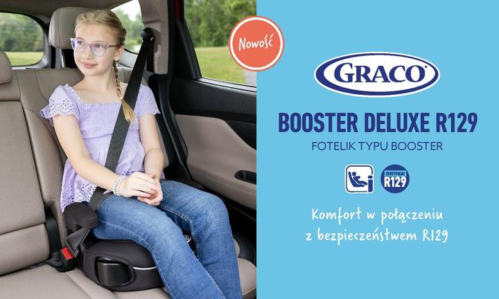 Actual product image Graco Booster Deluxe I-Size midnight seat (Booster seat, ECE R129/i-Size Standard)