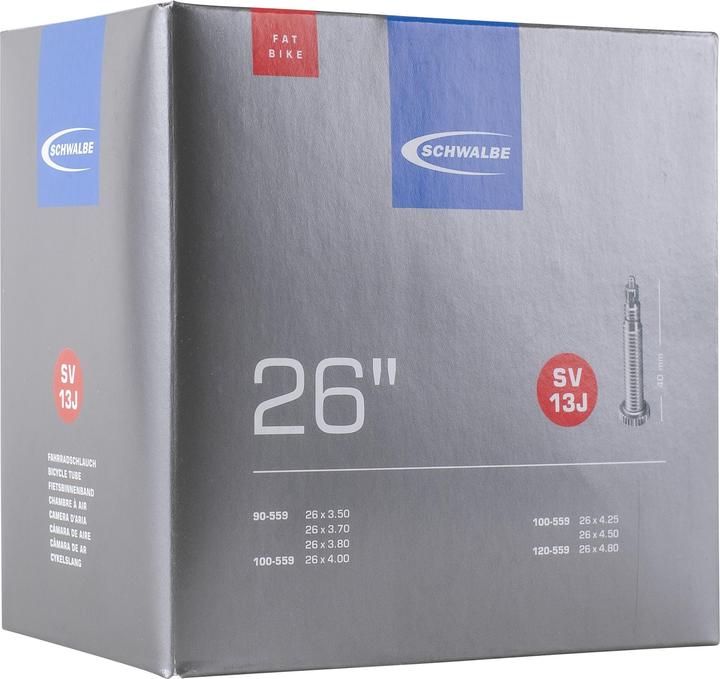 Image du produit Schwalbe No.13J Fatbike tube 26 (Presta (SV), 26", 40 mm)