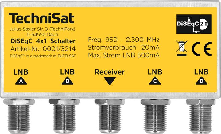 TechniSat 0001/3214DiSEqC 4x1 Schalter (DiSEqC)