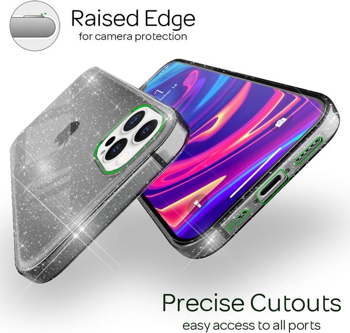 Produktbild Nalia Klare Glitzer Silikon Hülle (Apple iPhone 13 Pro Max)