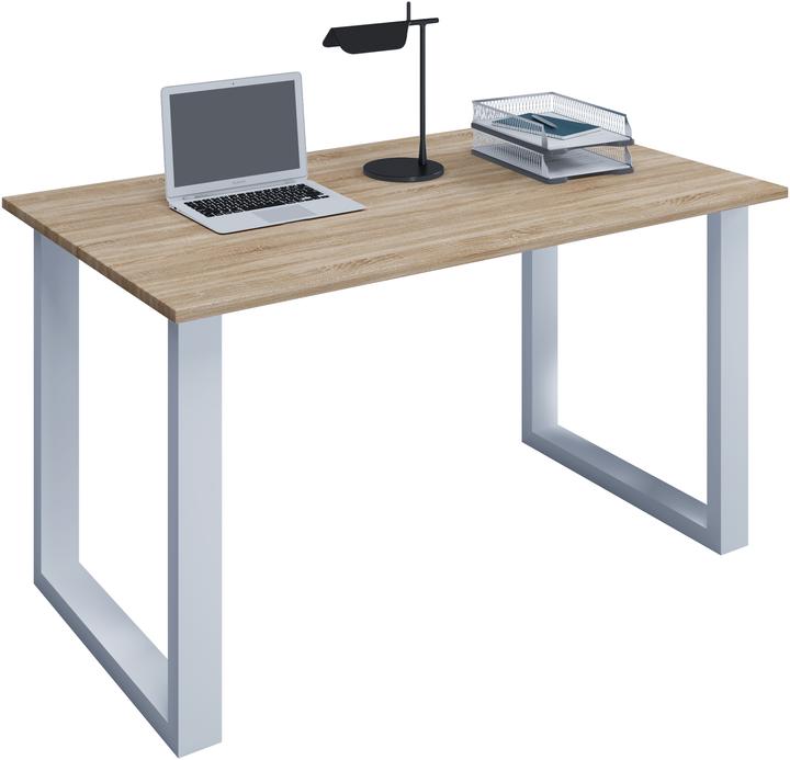 Image du produit VCM Mobilier de bureau Bureau Lona U Alu Blanc (110 x 50 x 76 cm)