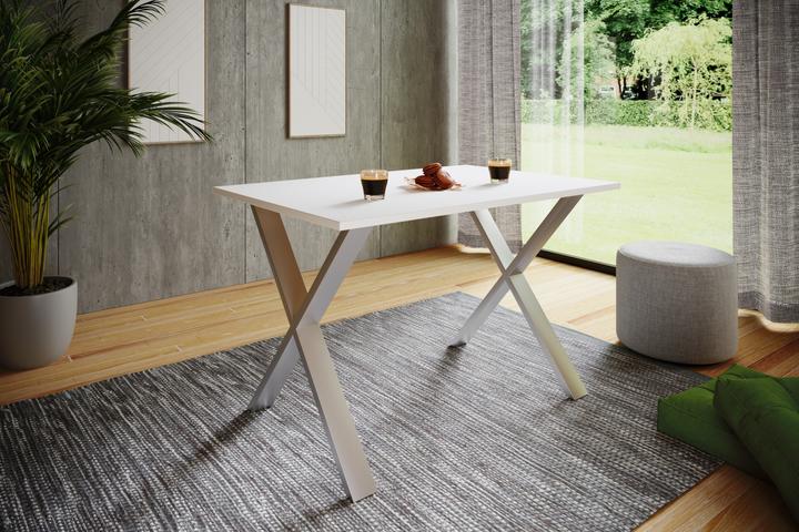 Actual product image VCM Wood dining table Xona X Silver (110 x 50 x 76 cm)