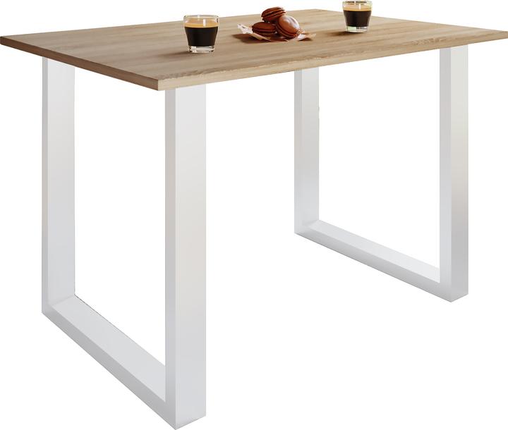 Image du produit VCM Mobilier de bureau Bureau Lona U Alu Blanc (110 x 50 x 76 cm)