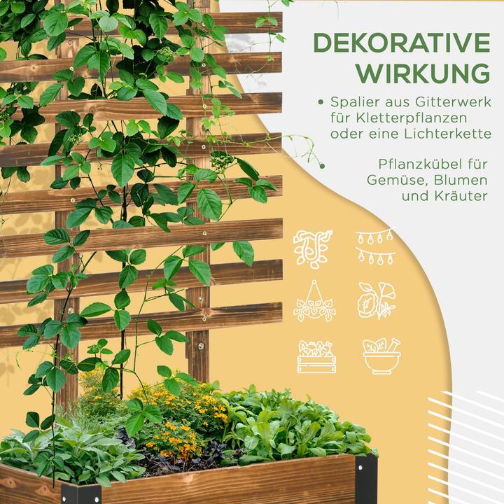 Produktbild Outsunny Hochbeet mit Rankhilfe