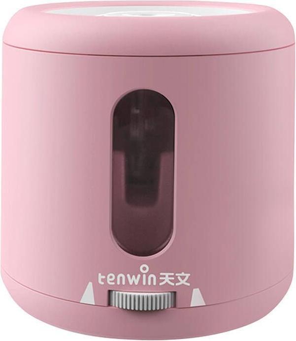 Immagine prodotto Tenwin 8035-4 temperino elettrico a batteria/USB con contenitore (rosa)