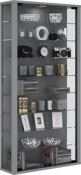 Productafbeelding VCM Collectie Wandvitrine Hout Glas Vitrosa Maxi (59 x 18 x 114 cm)