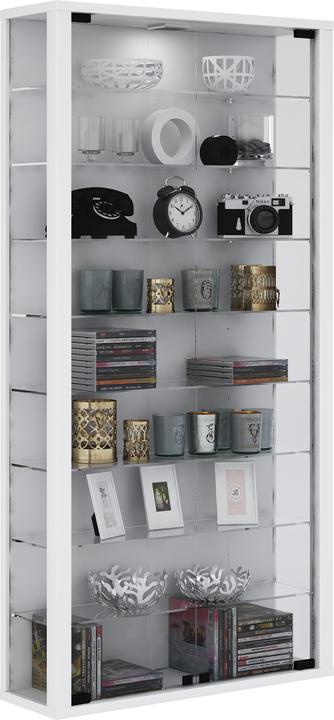 Productafbeelding VCM Collectie Wandvitrine Hout Glas Vitrosa Maxi (59 x 18 x 114 cm)