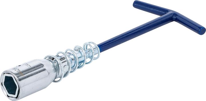 Immagine prodotto BGS Chiave per candele con impugnatura a T, molla articolata esagono SW 16 mm / SW 21 mm