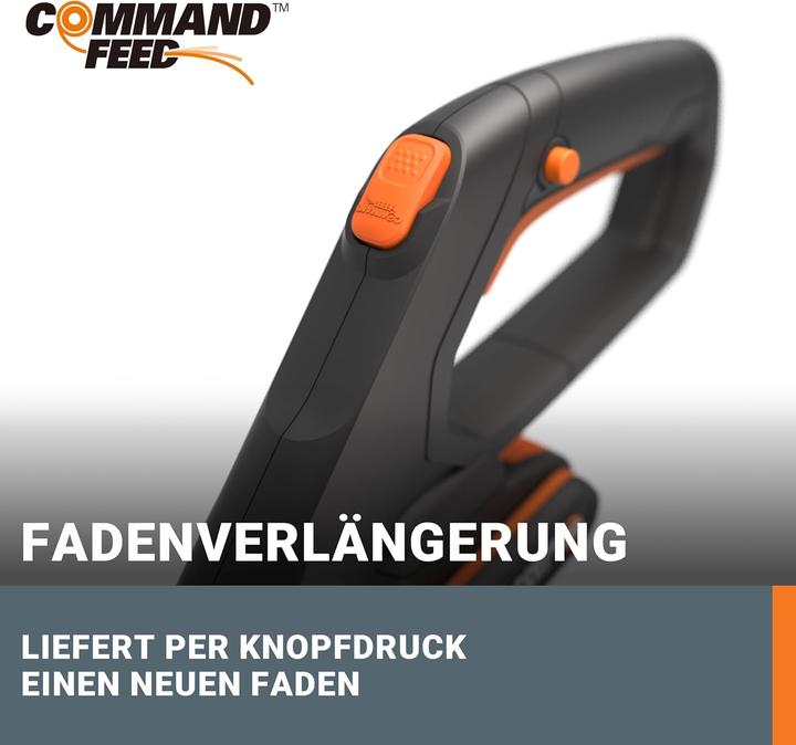 Image du produit Worx WG163E Akku-Rasentrimmer und Kantenschneider inkl. 2x 2Ah Akkus & Ladegerät (Fils coupe-herbe)