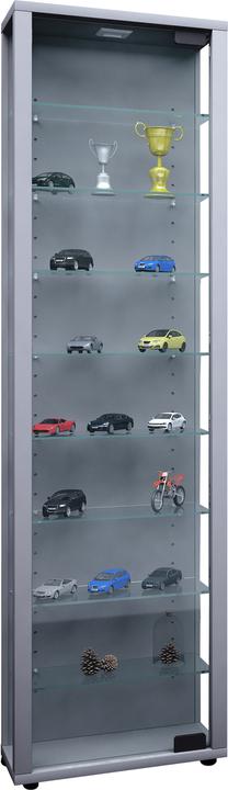 Actual product image VCM Collection stand display case wood glass Edana Maxi (33 x 18 x 115 cm)