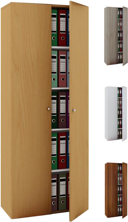 Image du produit VCM Meubles de bureau en bois Armoire de classement Vandol avec portes battantes (70 x 40 x 178 cm)