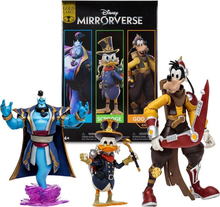 Actual product image McFarlane Disney Mirrorverse Action Figure Combopack Genie, Scrooge McDuck & Goofy (Gold Label) 13 - 18 cm