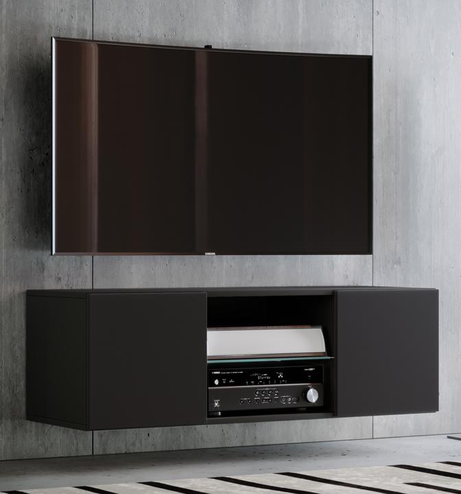 Actual product image VCM Wood TV wall lowboard television cabinet Jusa (95 x 36 x 40 cm)