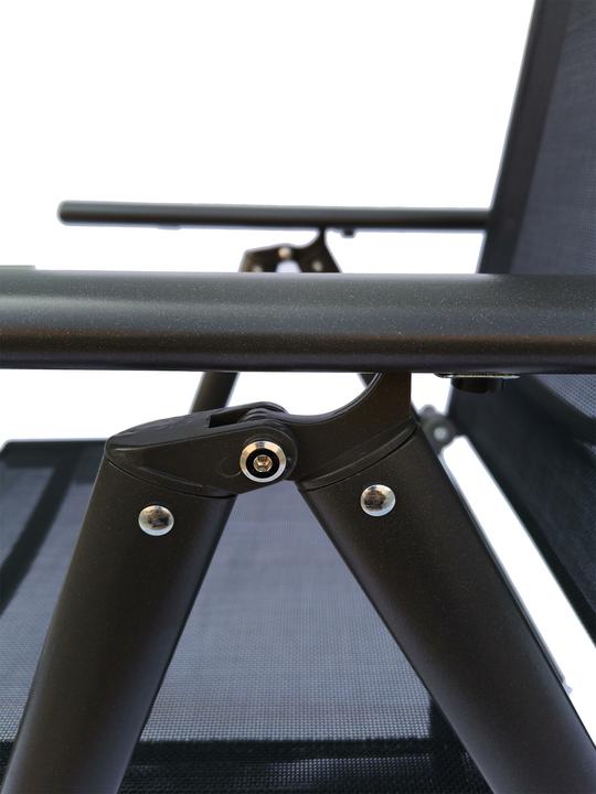 Actual product image VCM Set aluminum folding garden chair high back
