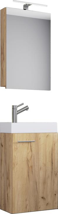 Produktbild VCM 3 tlg. Gäste WC Waschplatz Waschtisch Slito Spiegel