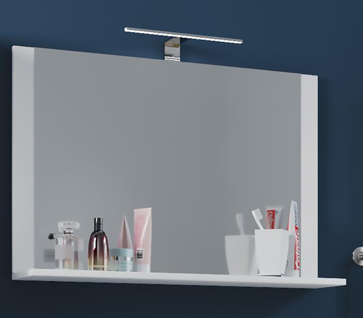 Actual product image VCM Bathroom mirror wall mirror with lendas shelf (60 x 17 cm)