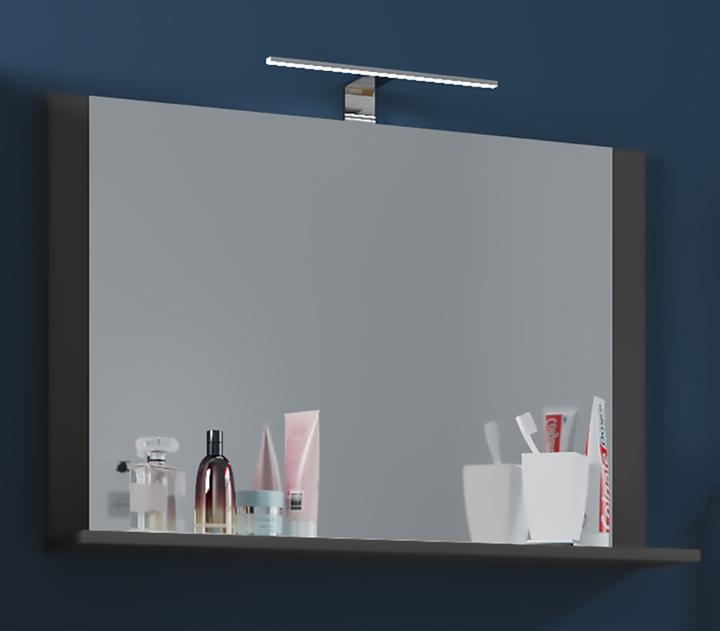 Actual product image VCM Bathroom mirror wall mirror with lendas shelf (60 x 17 cm)