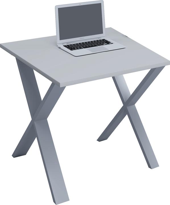 Produktbild VCM Premium Büromöbel Schreibtisch Lona X Silber (80 x 50 x 76 cm)