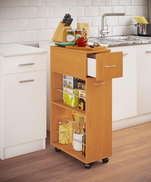 Immagine prodotto VCM Carrello da cucina in nicchia Tusal con cassetto