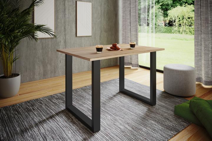 Image du produit VCM Table de salle à manger premium Table de salle à manger en bois "Xona U (140 x 80 x 76 cm)