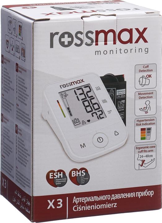 Actual product image Rossmax X3 (Blood pressure monitor upper arm)