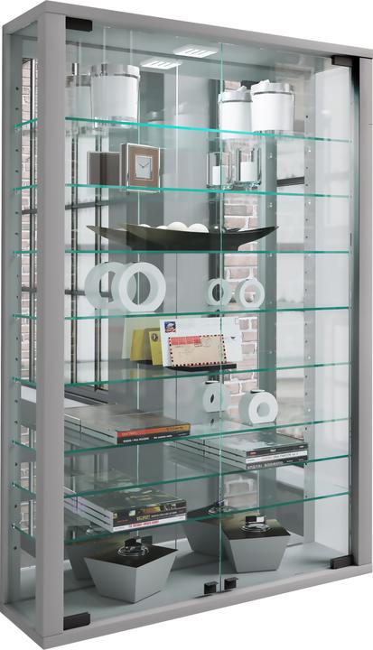 Produktbild VCM Sammel Wandvitrine Holz Glas Vitrosa Mini Spiegel (90 x 59 x 18 cm)