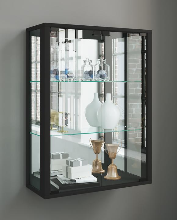 Actual product image VCM Wall Display Case Collectable Glass Display Case Wall Display Case Shelf Cabinet Glass Hanging (60 x 25 cm)