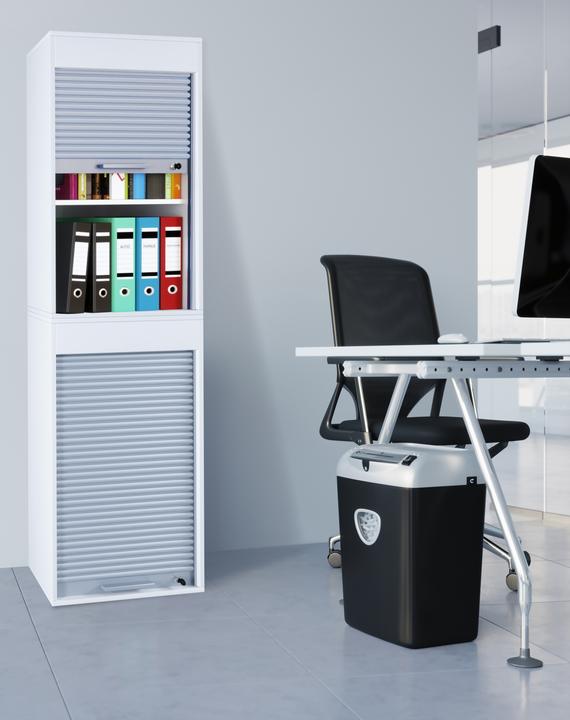 Produktbild VCM Büroschrank Aktenschrank Rollladen Schrank Holz "Aktos XL" (50 x 40 x 186 cm)